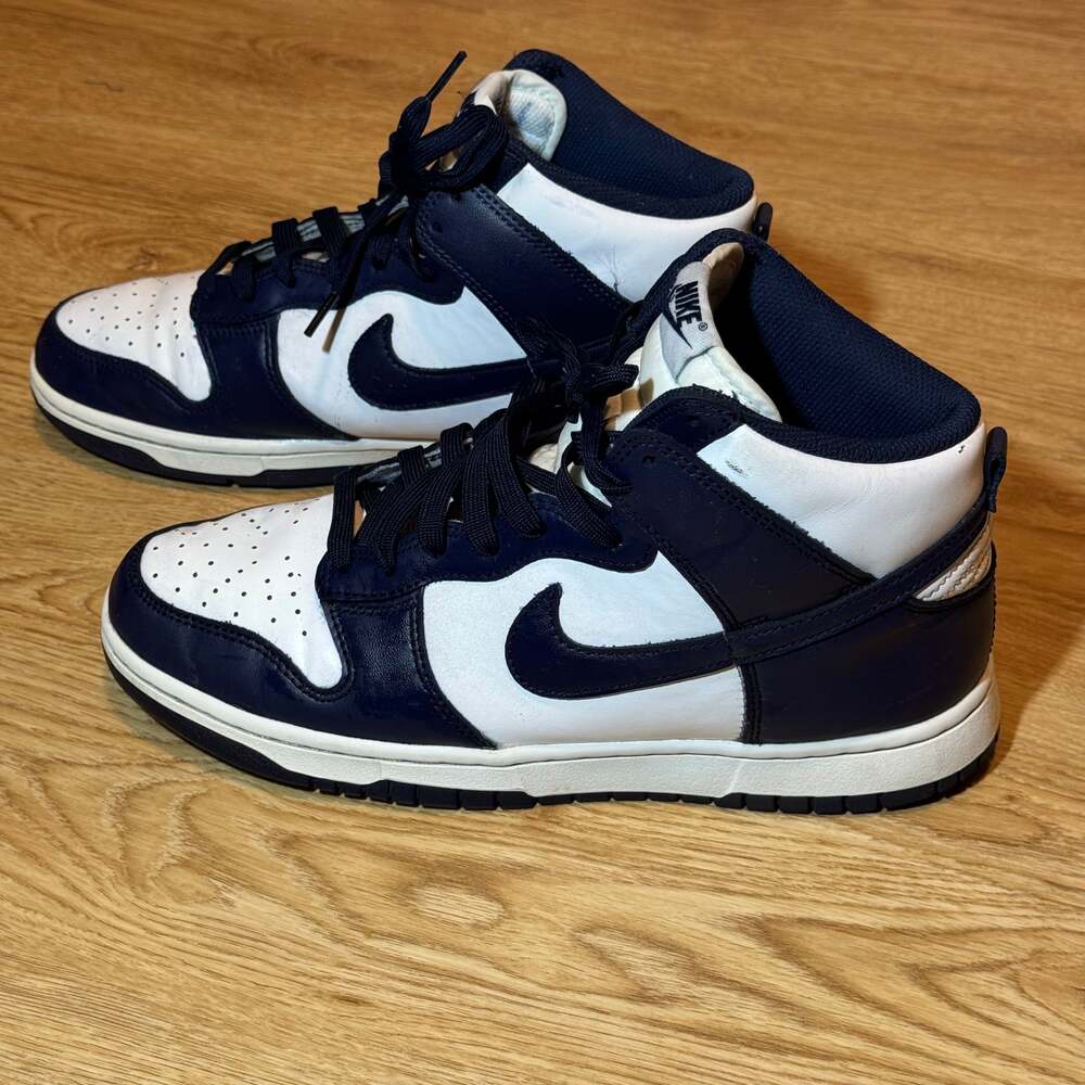 Nike Dunk High Men's Size 8.5 Midnight Navy Blue/White DD1399-104